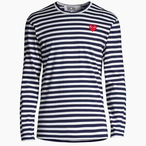 PLAY Comme des Garçons striped long sleeve shirt